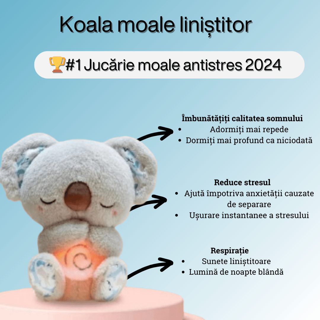 Koala Relaxantă din Pluș - Romania CocoLuna